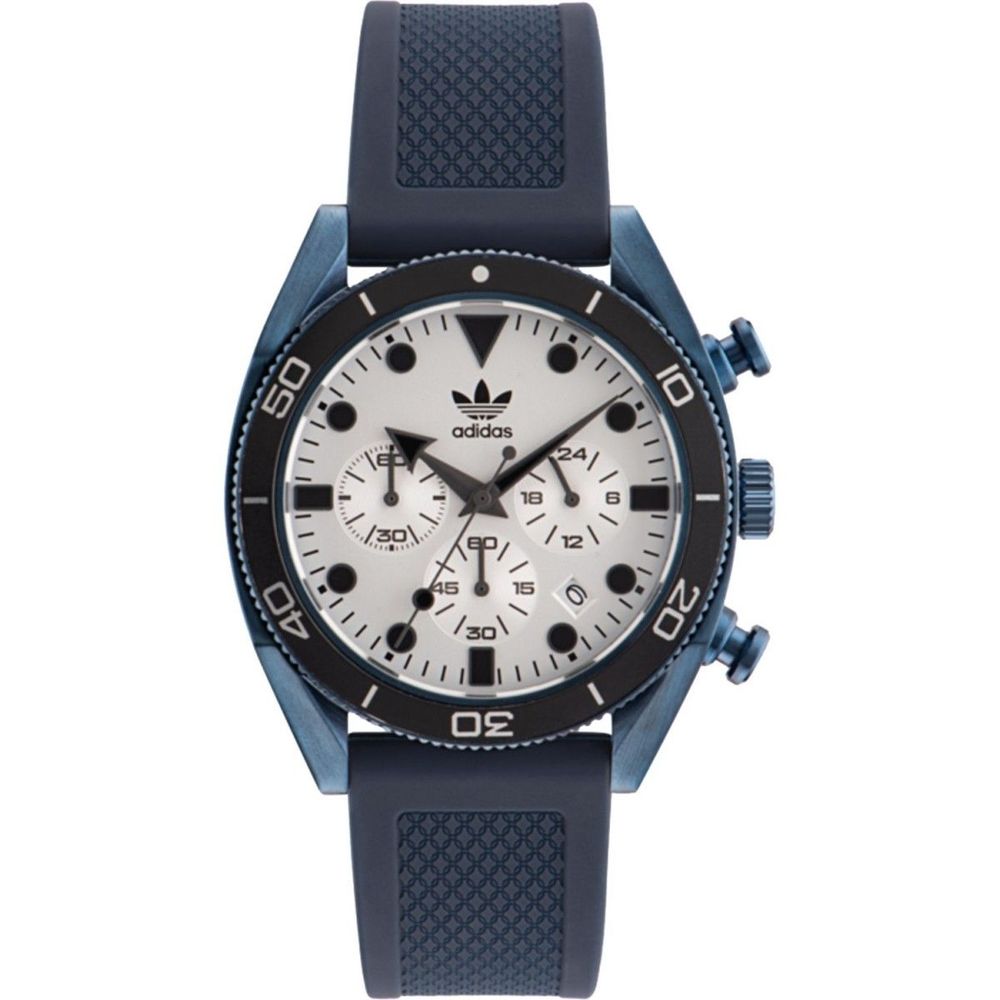 Schwarze synthetische Sportuhr mit Chronometer-Edition