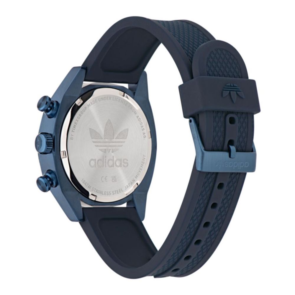 Schwarze synthetische Sportuhr mit Chronometer-Edition