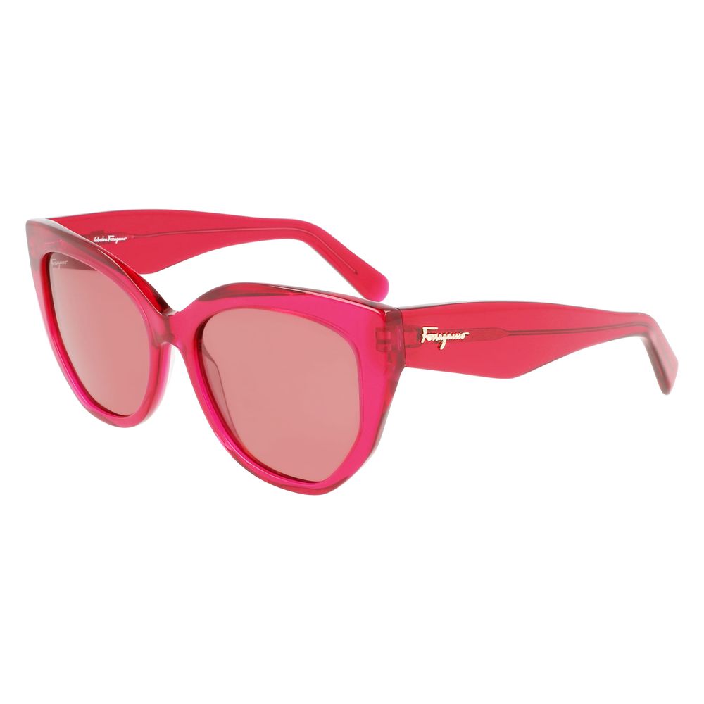 Red Synthetic Sunglasses by Ferragamo