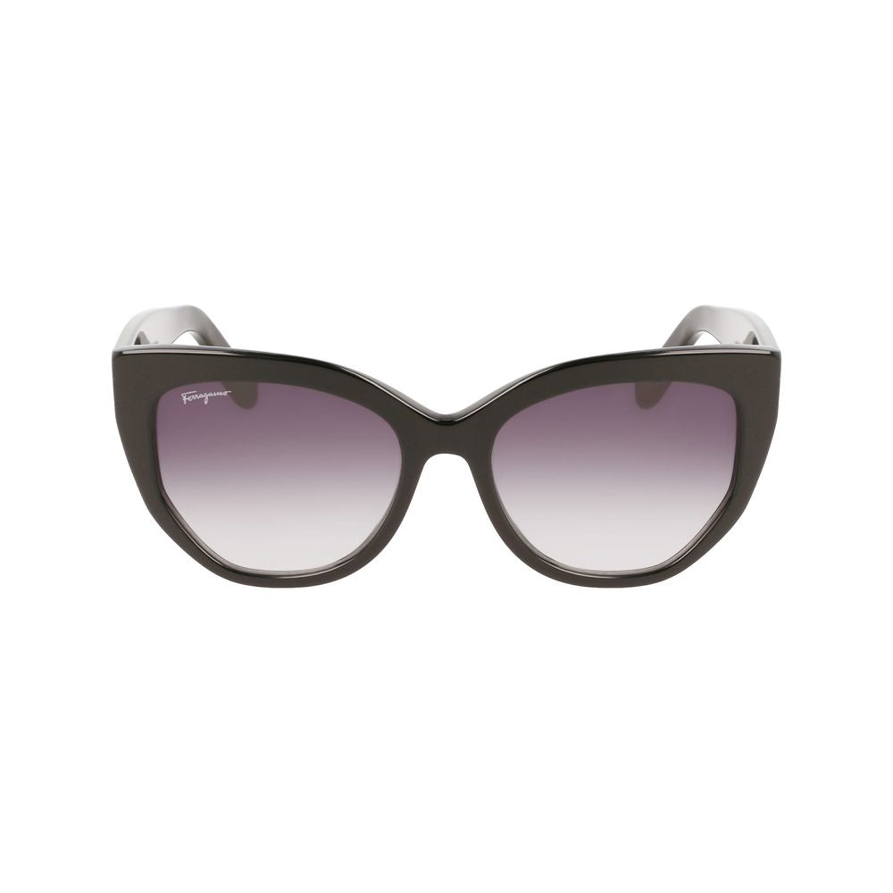 Black Acetate SunglassesSUNGLASSES FERRAGAMO WOMEN SF1061S-001 (Lens/Bridge/Temple) 56/18/145 mm.Material: ACETATE.Colour: BLACK.Measures (Lens/Bridge/Temple): 56/18/145mm.PURPLE.CATEGORY 3Black Acetate Sunglasses${tagsFerragamoAulae Black Acetate Sunglas