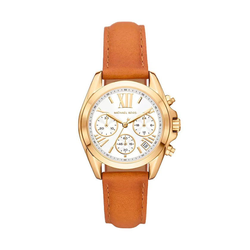 Brown Leather WatchType of mechanism: QUARTZ.Display: ANALOGICAL.Material Of Case: STAINLESS STEEL.Colour Of Case: GOLDEN.Material Of Bracelet: LEATHER.Colour Of Bracelet: BROWN.Dial Colour:WHITE.Glass type: MINERAL.Clousure: BUCKLE.Water resistence: 10AT