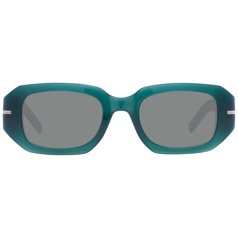 Green Synthetic Acetate Sunglasses with Grey Lenses