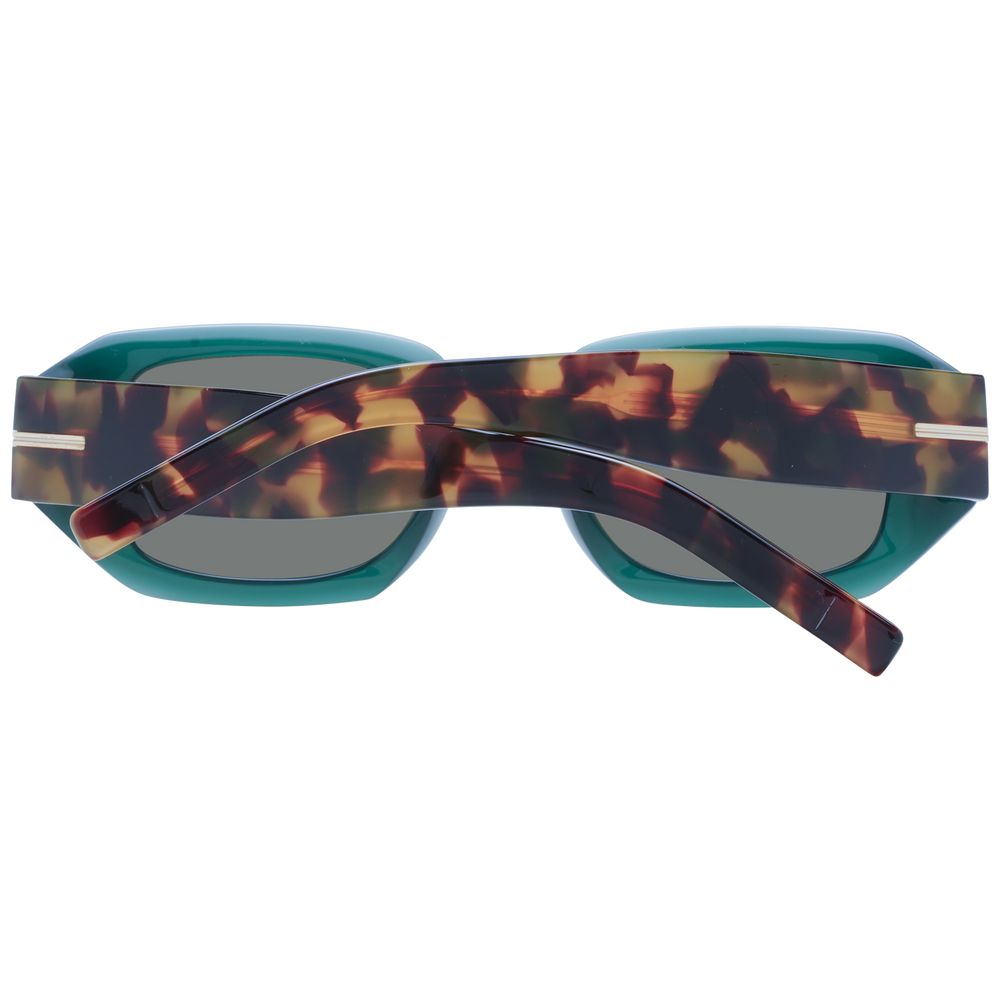 Green Synthetic Acetate Sunglasses with Grey Lenses