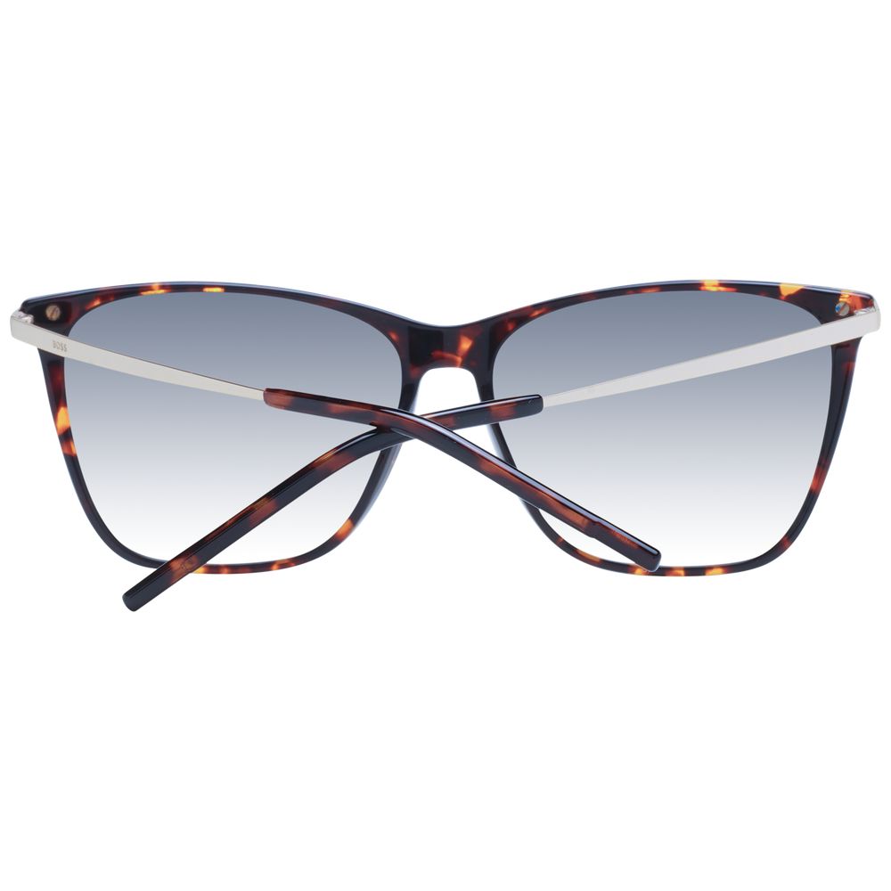 Brown Synthetic Cat Eye Sunglasses with Gradient Lenses