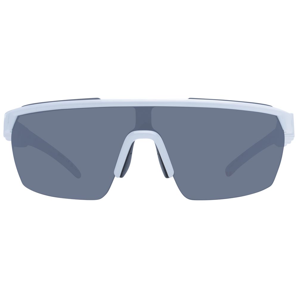 White Synthetic Sunglasses with Grey Lenses
