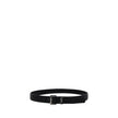 Black Calf Leather Bos Taurus Regular BeltCalfskin Belt by Saint Laurent, loop detail with iconic YSL logo, square metal buckle, adjustable closure. Season: AW25 Composition: 100% Calf Leather Bos Taurus MADE IN ITALYBlack Calf Leather Bos Taurus Regular