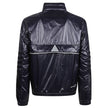 Blue Polyamide Men JacketElevate your outerwear with the Moncler Grenoble jacket, a fusion of luxe and practicality. This high-necked piece, crafted for the fashion-forward, flaunts a padded silhouette with a front zipper closure that adds an edge to any