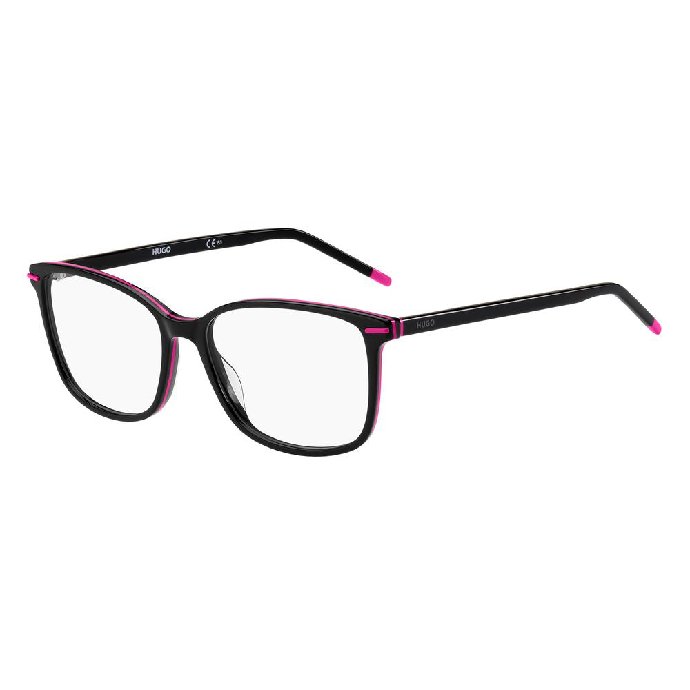 Black Acetate Glasses (Frames)GLASSES HUGO WOMEN HG-1176-3MR (Lens/Bridge/Temple) 55/16/140 mm.Material: Acetate.Colour: Black Fuchsia.Measures (Lens/Bridge/Temple): 55/16/140mm..Black Acetate Glasses (Frames)${tagsHugo BossAulae Black Acetate Glasses (Fr