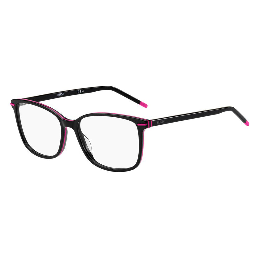 Black Acetate Glasses (Frames)GLASSES HUGO WOMEN HG-1176-3MR (Lens/Bridge/Temple) 55/16/140 mm.Material: Acetate.Colour: Black Fuchsia.Measures (Lens/Bridge/Temple): 55/16/140mm..Black Acetate Glasses (Frames)${tagsHugo BossAulae Black Acetate Glasses (Fr