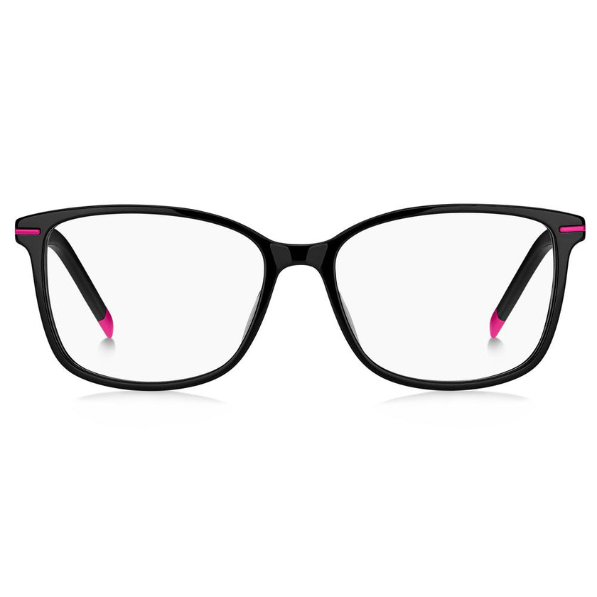 Black Acetate Glasses (Frames)GLASSES HUGO WOMEN HG-1176-3MR (Lens/Bridge/Temple) 55/16/140 mm.Material: Acetate.Colour: Black Fuchsia.Measures (Lens/Bridge/Temple): 55/16/140mm..Black Acetate Glasses (Frames)${tagsHugo BossAulae Black Acetate Glasses (Fr
