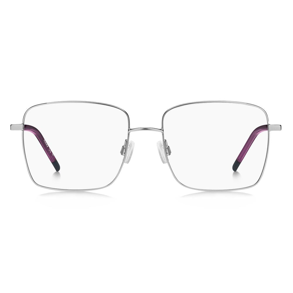Matte Silver Glasses with Metal Frames