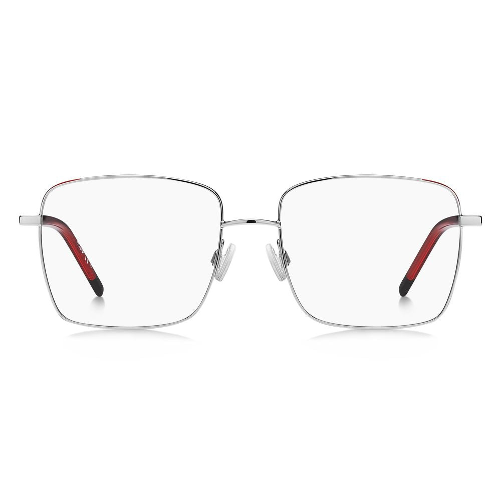 Silver Metal Glasses (Frames)GLASSES HUGO WOMEN HG-1217-J2B (Lens/Bridge/Temple) 54/17/140 mm.Material: METAL.Colour: Silver Red.Measures (Lens/Bridge/Temple): 54/17/140mm..Silver Metal Glasses (Frames)${tagsHugo BossAulae Silver Metal Glasses (Frames) Hu
