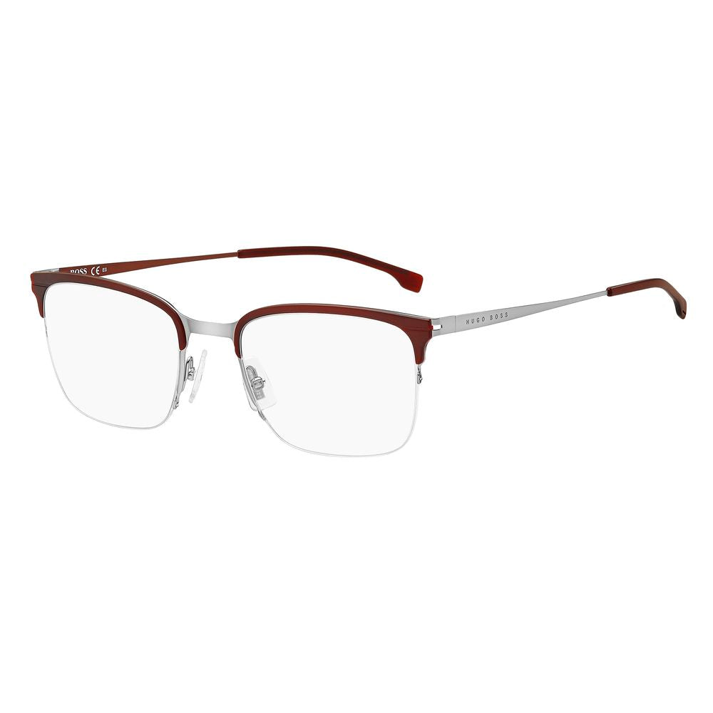 Burgundy Synthetic Metal Glasses Frames