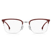 Burgundy Metal Glasses (Frames)GLASSES BOSS MAN BOSS-1244-GJ2 (Lens/Bridge/Temple) 55/22/150 mm.Material: METAL.Colour: Red Burgu.Measures (Lens/Bridge/Temple): 55/22/150mm..Burgundy Metal Glasses (Frames)${tagsHugo BossAulae Burgundy Metal Glasses (Frame