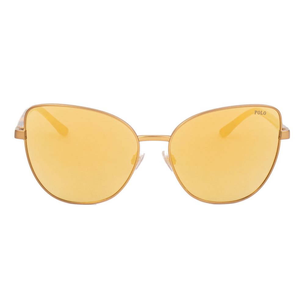 Brown Synthetic Metal Sunglasses by Polo Ralph Lauren