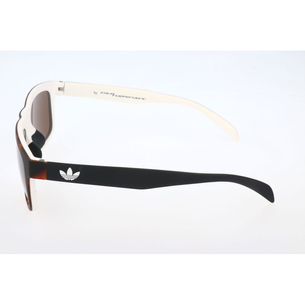 Brown Havana and White Synthetic Sunglasses Bicolor Design
