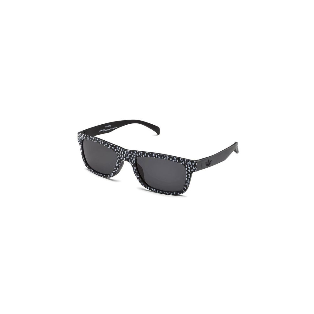 Schwarze Kunststoffsunglasses mit grauen Akzenten