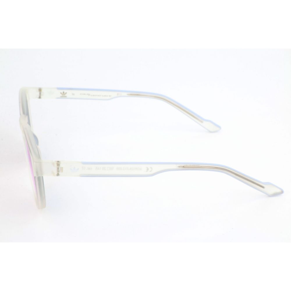 Transparent Synthetic Sunglasses with Violet Gray Lenses