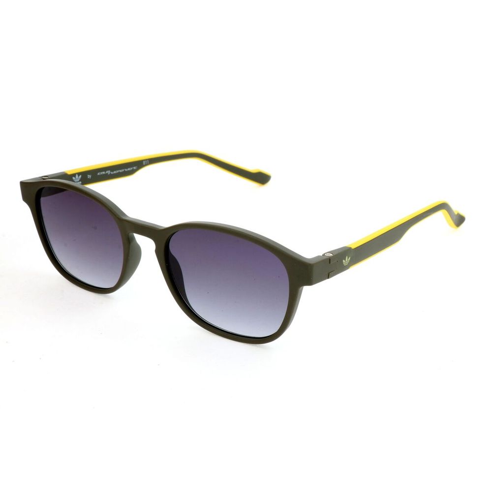 Military Green Synthetic Sunglasses with Gradient Lens