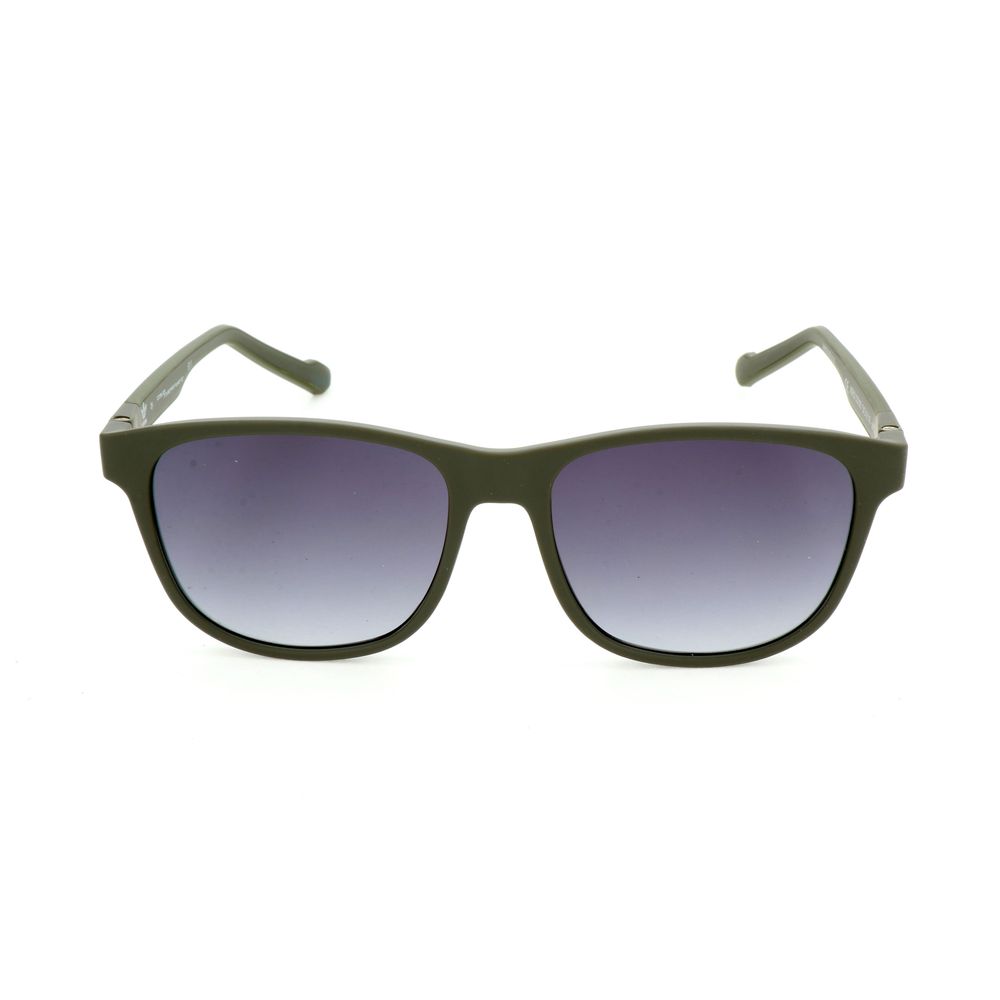 Military Green Synthetic Sunglasses with Gradient Lens