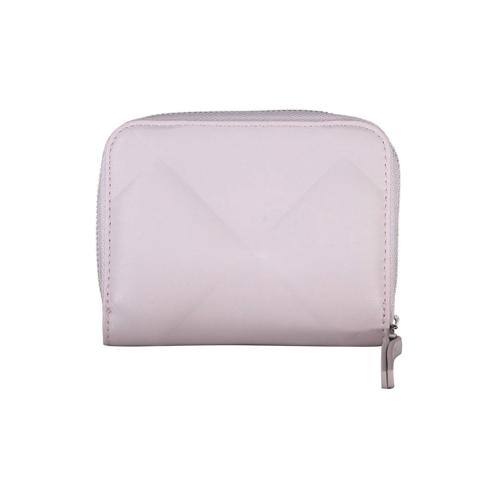 Purple Polyester Women WalletStep into the realm of sophistication with this chic Calvin Klein wallet, where functionality meets elegance. Designed for the modern trendsetter, the wallet features dual compartments, a secure coin purse, and ample space for