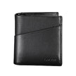 Black Recycled Polyester Men WalletElevate your essentials with the sleek sophistication of the Calvin Klein wallet. Crafted for the modern man, this elegant accessory features two compartments to organize your currency, a secure coin purse, and ample spa