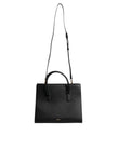 Black Large Leather Top Handle Shoulder Crossbody BagVERSACE Absolutely stunning, 100% Authentic brand new, VERSACE solid color, crossbody strap. Model: Crossbody tote bag Material: 100% VL, 100% CO Color: Black Black inner lining with inside pocket Handl