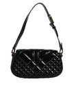 Black Calf Leather Quilted Shoulder Strap BagVERSACE Absolutely stunning, 100% Authentic, brand new VERSACE solid color, shoulder strap. Model: Shoulder bag Material: Calfskin Colour: Black Black inner lining with inside pocket Handle: Adjustable shoulder