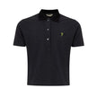 Black Cotton Polo ShirtFendi black short sleeve polo, small black writing with contrasting fluorescent yellow letter and tone-on-tone embroidered logo. Made In Italy SKU: 24OTT276Black Cotton Polo Shirt${tagsFendiAulae Black Cotton Polo Shirt FendiAulae B