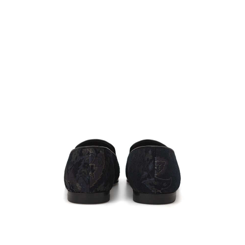 Blue Leather Slip-On LoafersEtro Jacquard Flower Print Loafers. Slightly rounded toe, allover flower print, tone-on-tone leather trim, leather insole with logo. Composition: 52% Viscose, 36% Polyester, 12% Modal. Inner sku: 24SET40Blue Leather Slip-On Loa