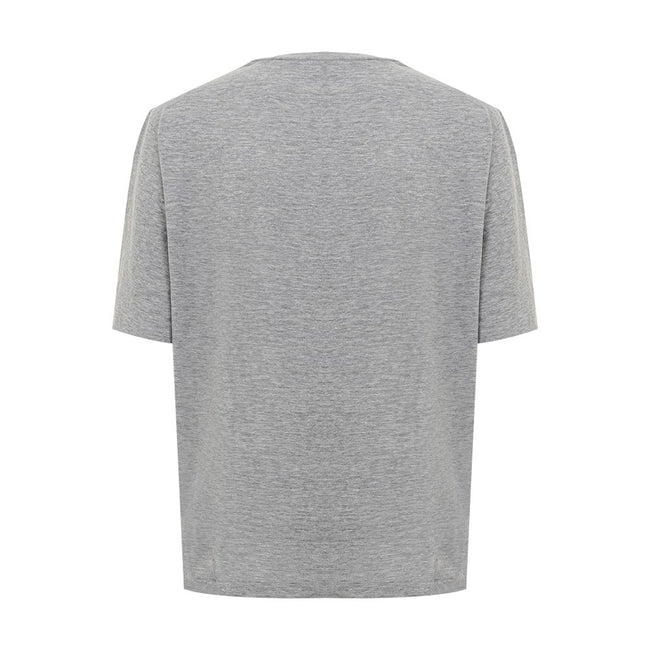 Elegant Gray Cotton Top for WomenDiscover the epitome of casual luxury with this sophisticated Gray Cotton Top. Tailored by fashion powerhouse Dsquared², this piece promises comfort without compromising on style. Perfect for an effortless chic look, it’s