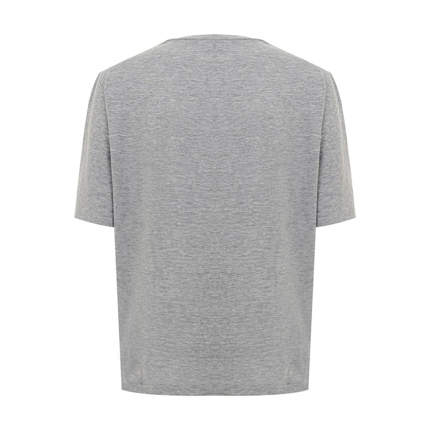Elegant Gray Cotton Top for WomenDiscover the epitome of casual luxury with this sophisticated Gray Cotton Top. Tailored by fashion powerhouse Dsquared², this piece promises comfort without compromising on style. Perfect for an effortless chic look, it’s