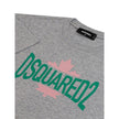 Chic Gray Cotton Tee for the Modern WomanExude effortless style with this versatile and comfortable gray tee by Dsquared². Crafted from high-quality cotton, this top is a testament to casual luxury and Italian craftsmanship. Perfect for those seeking a bl