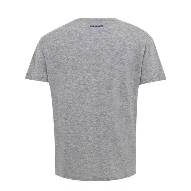 Gray Cotton T-Shirtotton T-Shirt with ‘Get the f**k..’ print Dsquared2. Grey mélange cotton, crew neck, short sleeves, contrasting front print. Composition: 100% Cotton-Sku inside:24MG37Gray Cotton T-Shirt${tagsDsquared²Aulae Gray Cotton T-Shirt Dsquared²
