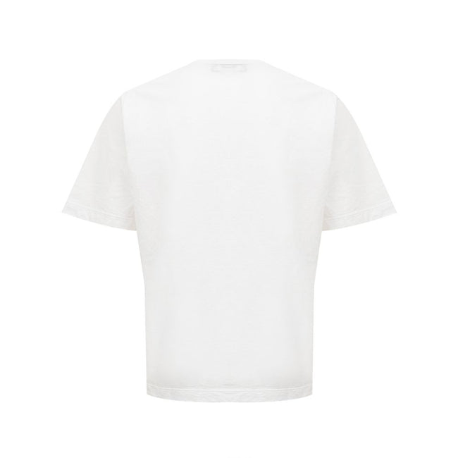 Elegant Cotton White Tee for Stylish WomenDiscover the perfect blend of comfort and style with this impeccable white tee from Dsquared². Crafted from the finest cotton, it promises to be a versatile addition to your wardrobe, seamlessly pairing with your