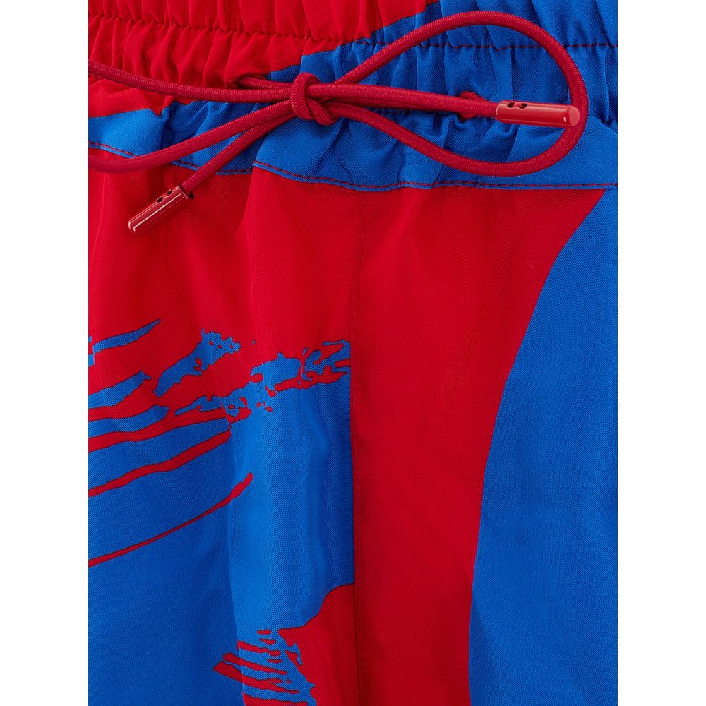 Short multicolore en viscose