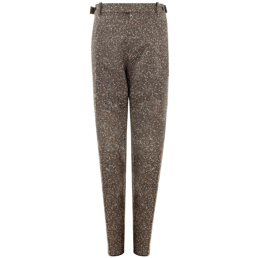 Pantalon décontracté multicolore en viscose