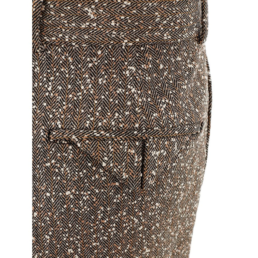 Multicolor Viscose Pants for Elegant EveningsStep into the world of elegance with these stunning multicolor pants from the luxurious fashion house, Bottega Veneta. Crafted with the utmost care and attention to detail, this pair is a true testament to the