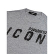Sleek Gray Cotton Tee for Stylish MenElevate your casual wardrobe with the epitome of Italian craftsmanship – a Dsquared² Gray Cotton T-Shirt designed for the modern man. This T-shirt blends comfort with the label’s renowned edgy aesthetic, making it a mu