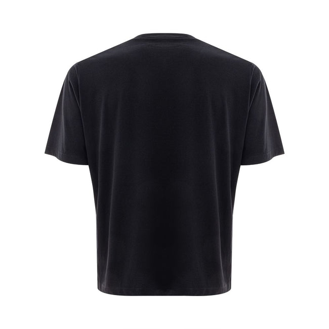 Black Cotton T-ShirtT-Shirt Over with Dsquared2 Logo. Crew neck, short sleeves, over fit. Front logo print in green/blue. Composition: 100% Cotton-Sku inside:24MG49Black Cotton T-Shirt${tagsDsquared²Aulae Black Cotton T-Shirt Dsquared²Aulae Black Cotton T