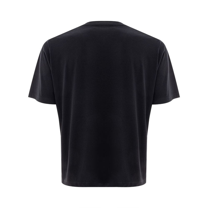 Black Cotton T-ShirtT-Shirt Over with Dsquared2 Logo. Crew neck, short sleeves, over fit. Front logo print in green/blue. Composition: 100% Cotton-Sku inside:24MG49Black Cotton T-Shirt${tagsDsquared²Aulae Black Cotton T-Shirt Dsquared²Aulae Black Cotton T
