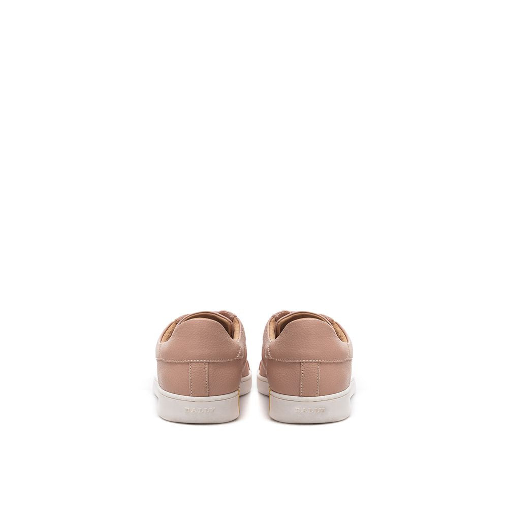 Bally Low-Top-Sneaker aus pinkfarbenem Stoff und Leder