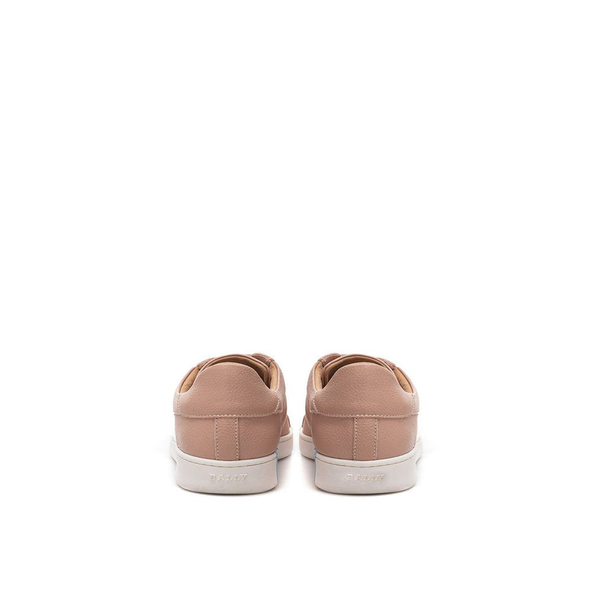 Elegant Pink Leather SneakersStep out in style with these chic and durable sneakers from Bally. Perfect for the fashion-forward woman on the go, these shoes offer both elegance and comfort. Made with premium leather, they promise to add a pop of pink to y