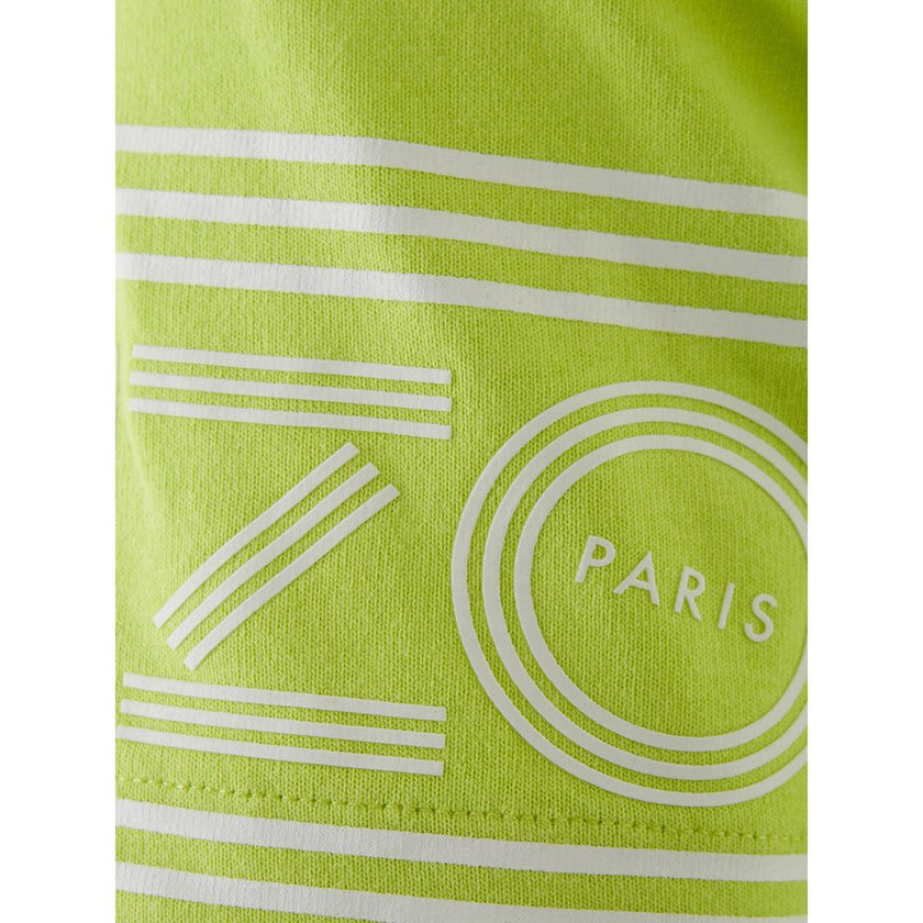 Sunny Yellow Cotton Tee For Stylish MenInject a pop of color into your wardrobe with this vibrant Sunny Yellow tee, a testament to casual luxury. Versatile enough for a laid-back afternoon or a casual evening out, this T-shirt from Kenzo is crafted from h