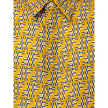 Yellow Silk Shortsleeve ShirtHita Yellow Silk Shirt with Fendi Labyrinth Print. Made of yellow silk with FF Labyrinth allover print, classic collar, short sleeves, front fastening with covered buttons, over fit, boxy fit pattern. Composition: 100% Silk In