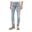 Blue Cotton Men JeansElevate your denim game with the edgy sophistication of Dsquared²’s light wash slim-fit jeans. Crafted with precision in Italy, these jeans feature an artful display of rips and distressed detailing for an effortlessly cool, worn-in l