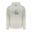 White Cotton Men SweaterElevate your casual ensemble with Calvin Klein’s pristine white hooded sweatshirt. This piece redefines effortless chic, combining comfort with the luxury of regenerative cotton. Its brushed texture and central pocket merge practic