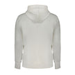 White Cotton Men SweaterElevate your casual ensemble with Calvin Klein’s pristine white hooded sweatshirt. This piece redefines effortless chic, combining comfort with the luxury of regenerative cotton. Its brushed texture and central pocket merge practic