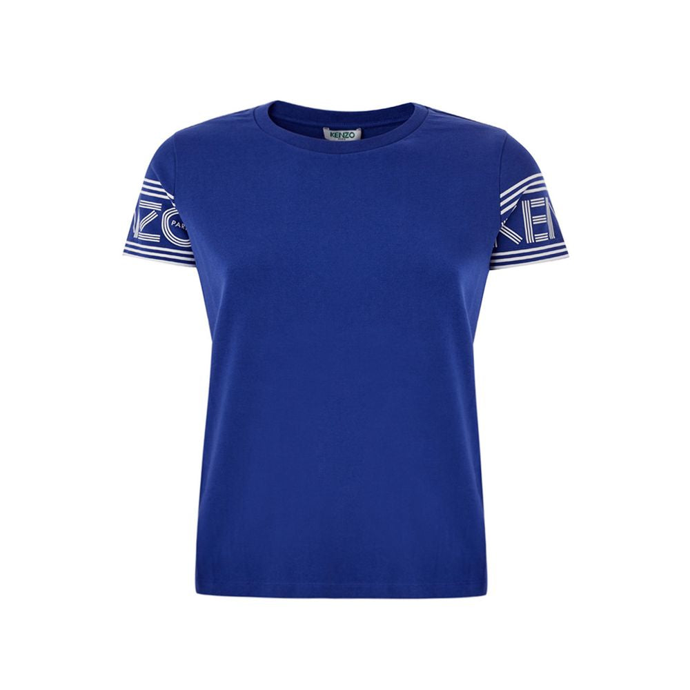 T-shirt bleu en coton