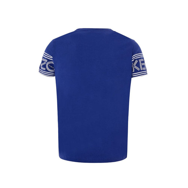 Chic Blue Cotton Tee for Stylish ComfortEmbrace everyday elegance with our Kenzo blue cotton t-shirt. Carefully crafted in Portugal to combine comfort with a touch of luxury, this top will seamlessly integrate into your casual yet fashionable wardrobe. It